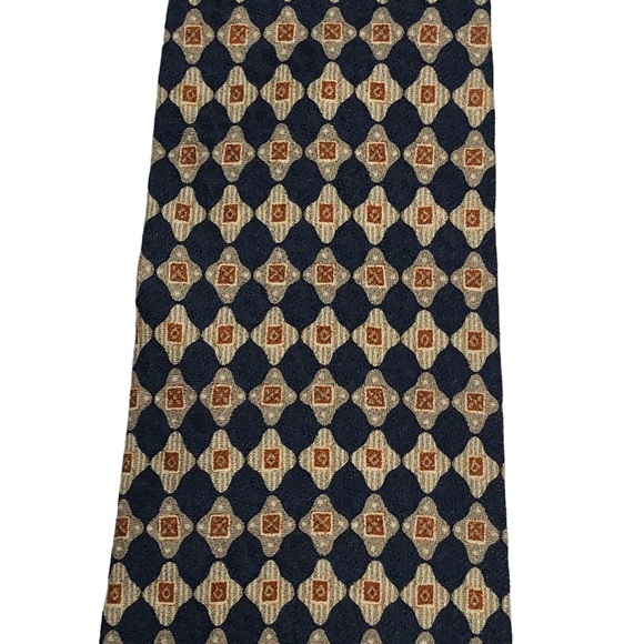 Vintage 80s Guess Multicolored Print Silk Tie - Picture 5 of 15